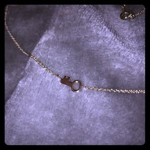 Dainty Silver Key Necklace